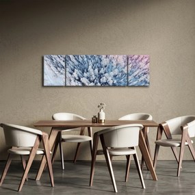 Obraz ośnieżonych drzew (170x50 cm)
