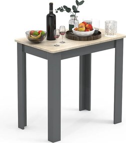 Stół do jadalni Esal Antracyt / dąb miodowy W. 76 x S. 80 x G. 50 cm