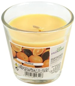 Świeca zapachowa w szkle ORANGE 7,5 cm pomarańczowa