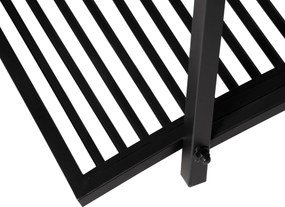 Outsunny Mostek ogrodowy, mostek do stawu z poręczami bezpieczeństwa, dekoracyjny mostek o nośności do 100 kg, 102 x 48 x 49 cm, czarny | Aosom PL