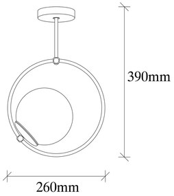 Czarna metalowa lampa wisząca Opviq lights Erasto