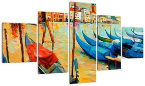 Obraz - Port w Wenecji (125x70 cm)
