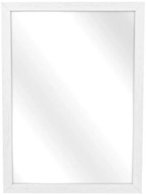 Białe drewniane lustro ścienne D6-Z50