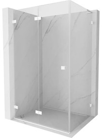 Mexen Lunar-F L kabina prysznicowa składana lewa 95 x 70 cm, transparent, biała - 836L-095-070-20-00-L
