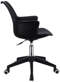 Czarne młodzieżowe krzesło obrotowe B6-K54