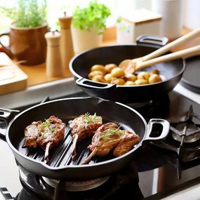 Żeliwna patelnia do grillowania ø 28 cm Massive – Tescoma