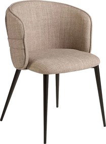 Brązowe krzesło z tkaniny 4146 ANGEL CERDA