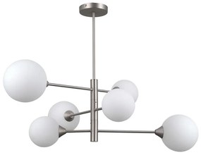 ITALUX PND-55342-6-SN - Lampa sufitowa EVORA 6xG9/5W/230V nikiel