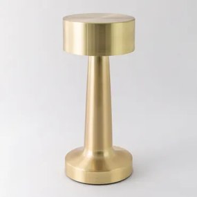 Bezprzewodowa Lampa Stołowa Led Z Żelaza Mull Złoto - Sklum