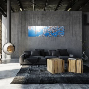 Obraz - Wiśniowe kwiaty (170x50 cm)