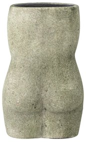 Szarozielony wazon z terakoty Bloomingville Emeli, wys. 16 cm