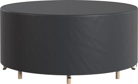 Outsunny Pokrowiec na Meble Ogrodowe Zimowy Wodoodporny Anti-UV 420D Oxford Ø214 x 70 cm Czarny | Aosom PL