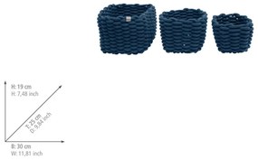 Tekstylne koszyki zestaw 3 szt. 30x25x19 cm Tom Tailor – Wenko