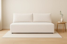 Sofa z funkcją spania i pojemnikiem DUO, tkanina Salvador, Jasnoszary