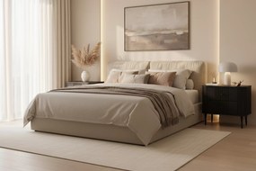 Zestaw szafek nocnych Vesper 56 cm - czarny / czarne nogi