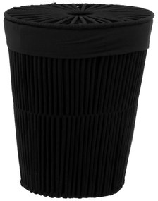 Kosz na pranie czarny loft, 40 l