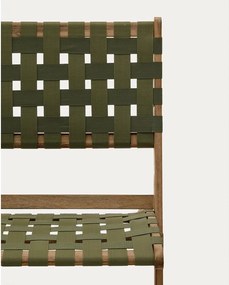 Zielony drewniany fotel ogrodowy Chabeli – Kave Home