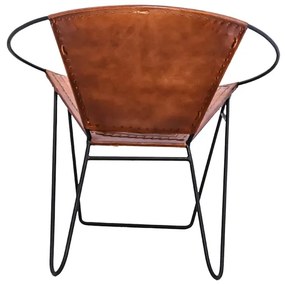 Designerski fotel PANCHO brązowy