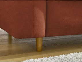 Pomarańczowa sofa do spania/rozkładana 220 cm Cocoone – Bobochic Paris