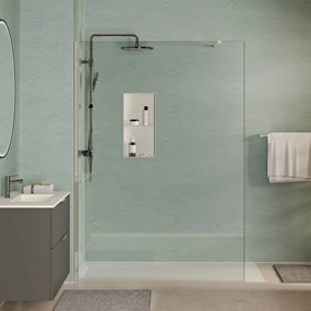 Walk-In Dusche EIRA - Klarglas 8 mm und 10 mm