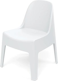 Plastikowe krzesło do ogrodu Milane, bez podłokietników