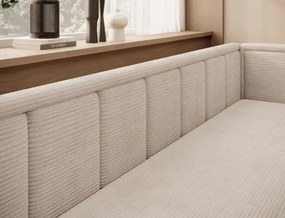 Sofa rozkładana z funkcją spania FULGEO beżowa prawa  ELTAP