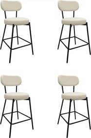 Hokery wyspa bar metal sztruks H65cm CELESTE