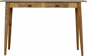 Artisan Furniture Dębowa biurko z 2 szufladami, nordycki styl