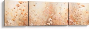 Obraz - Wzór dzikich kwiatów (170x50 cm)