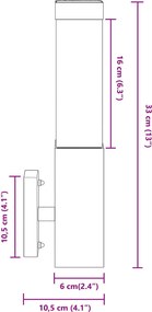 Czarny zewnętrzny kinkiet M5-A53