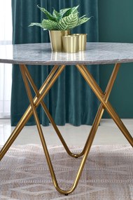 Designerski stół z blatem w kolorze marmuru Bonello