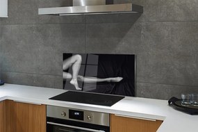 Panel szklany do Kuchni Nogi w Kabaretkach (Czarno-Białe)