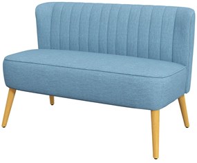 HOMCOM Sofa w wyglądzie lnianym