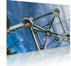Obraz na szkle - Atomium w Brukseli (70x50 cm)