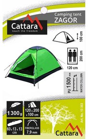 Cattara Namiot dla 2 osób Zagor 200 x 120 x 100 cm