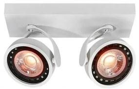 Biała lampa sufitowa z metalowym kloszem 12x36,5 cm Wally – GTV