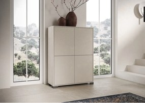 Wysoka komoda 4-drzwiowa Lumina 90x35x120 cm, kaszmir