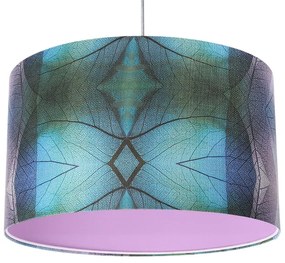 Różowa lampa wisząca z okrągłym kloszem - S389 F5-C15