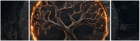Obraz – Drzewo życia w lawie I. (170x50 cm)