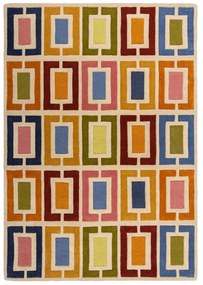 Wełniany dywan tkany ręcznie 160x230 cm Retro Blocks – Flair Rugs