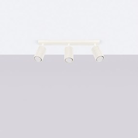 Lampa sufitowa minimalistyczny Gloow, aluminium - 3 źródło światła 4000K - L.45 x H.16.5 cm - beżowy