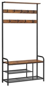 Wieszak stojący NAVOR brązowy/czarny