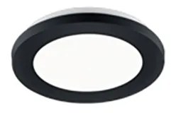 Okrągły czarny panel LED 17 cm z diodą LED, 3-stopniowe ściemnianie - LopeDesignerski Oswietlenie wewnetrzne
