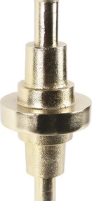 Lampa stołowa w stylu art deco złota z czarnym aksamitnym abażurem 40 cm - Diverso