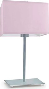 Geometryczna lampka nocna na srebrnym stelażu - T9-D65