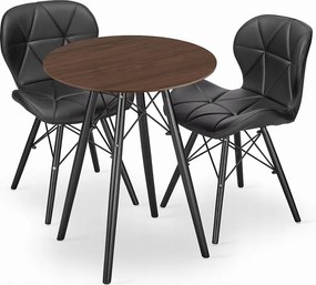 Zestaw stołowy Valora KOVA 60, okrągły, jesionowy, nowoczesny design do jadalni x2