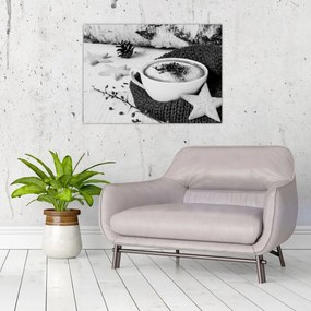 Obraz - Zimowe cappuccino (70x50 cm)