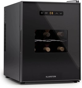 Klarstein Silent Vino 34.5cm 12 Butelek Winiarka Wolnostojąca Czarny