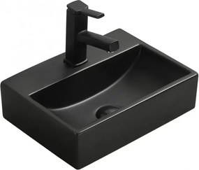 Mexen Mini umywalka nablatowa 40 x 30 cm, czarna mat - 21094085