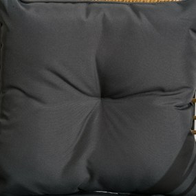 Outsunny Zestaw Bistro 3cz Odporny na Warunki Atmosferyczne Stolik Krzesła Piaskowy Ciemnoszary | Aosom PL